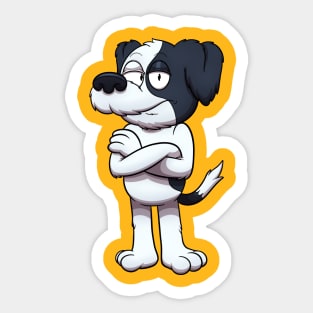 Serious Shih Tzu Dog Sticker